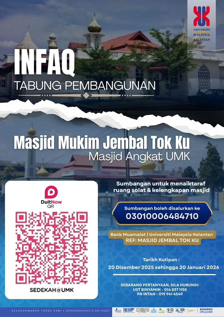 PELAWAAN SUMBANGAN KE TABUNG INFAQ PEMBANGUNAN - MASJID MUKIM JEMBAL TOK KU